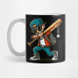 Dabbing boys sunglasses Baseball BAT girls kid gift Mug